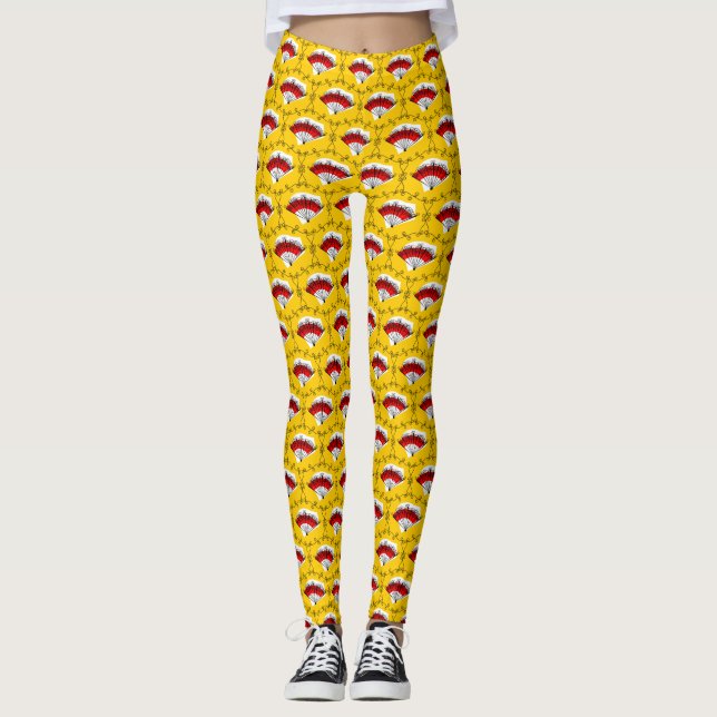 Spanska Fläkt-hörnen Leggings (Framsida)