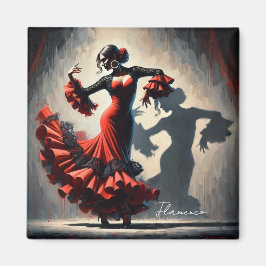 Spanska Flamenco Dancer Magnet