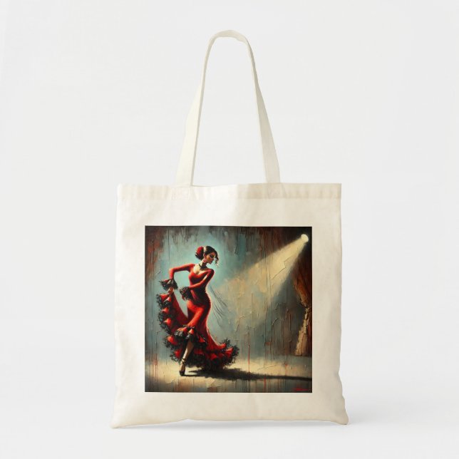Spanska Flamenco Dancer Tygkasse (Framsidan)