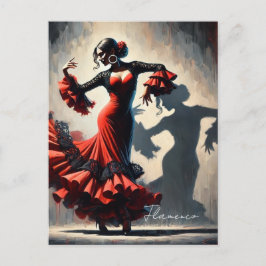 Spanska Flamenco Dancer Vykort