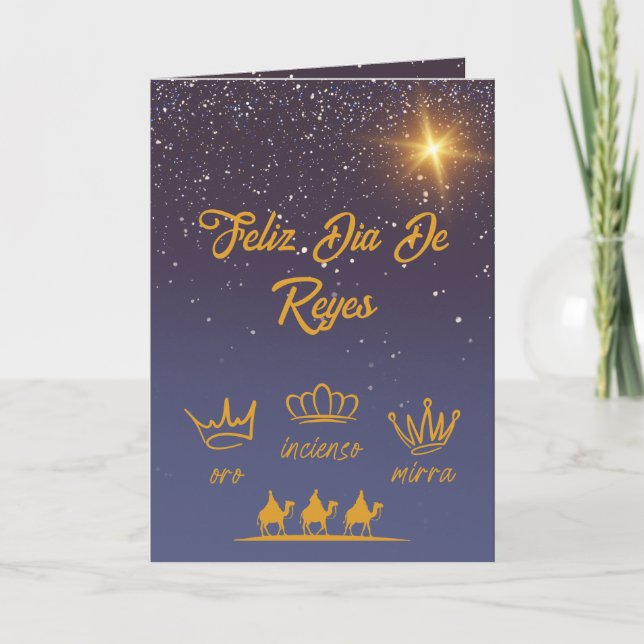 Spanska flottan firar jul trettondedag jul helgkort (Framsida)
