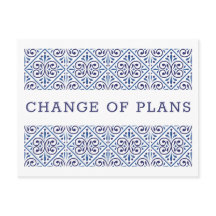 Spanska flottans indigo kakel ändrar planer BRöllo