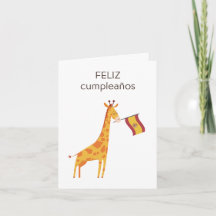 Spanska födelsedagskort - feliz cumpleaños