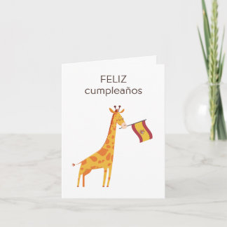 Spanska födelsedagskort - feliz cumpleaños kort