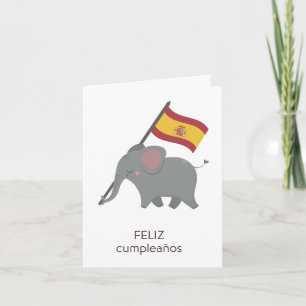 Spanska födelsedagskort - feliz cumpleaños kort