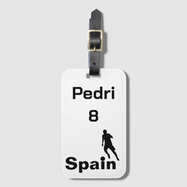 Spanska fotbollen, anpassadet bagagebricka (Framsida vertikal)