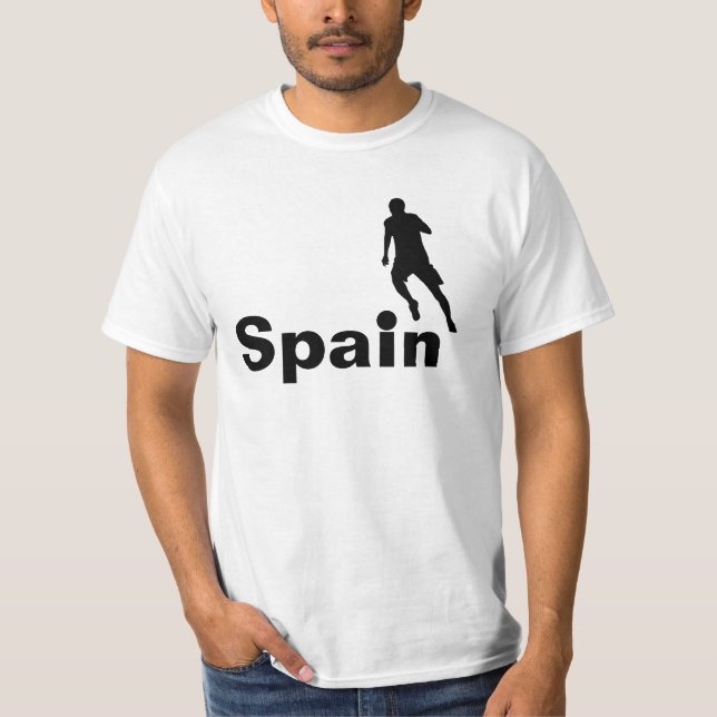 Spanska fotbollen, anpassadet t shirt (Framsida)