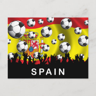 Spanska fotbollen vykort