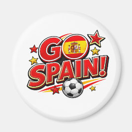 SPANSKA Fotbollsfan | Patriotiska Spanien Fötter Magnet