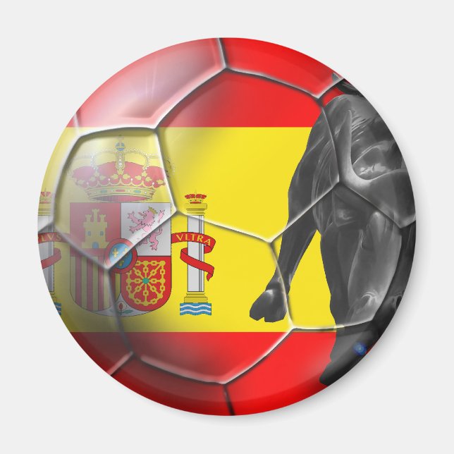 Spanska fotbollsgåvor från flagga magnet (Framsidan)