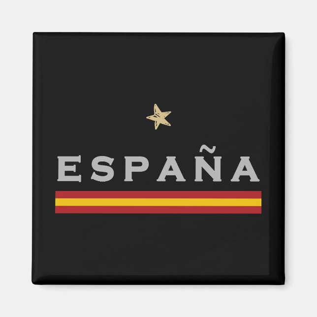 Spanska fotbollsmatchen Fläkt (Spanien) Magnet (Framsidan)