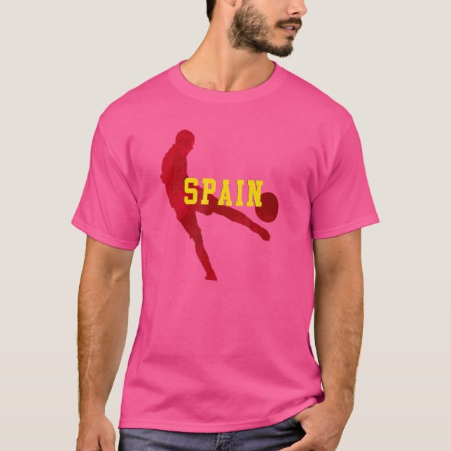 Spanska fotbollssupporterbesökare t shirt (Framsida)