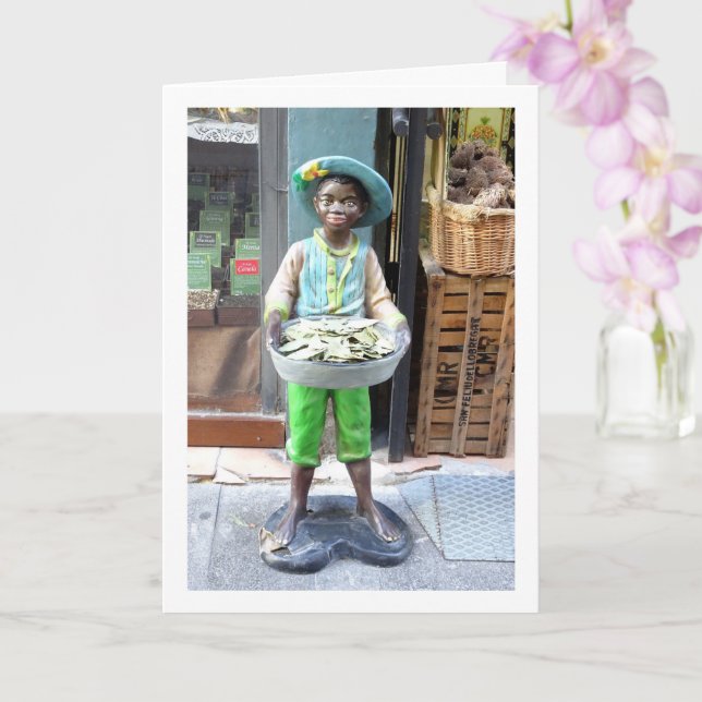 Spanska gatustatue, Valencia City, España Kort (Orkide)