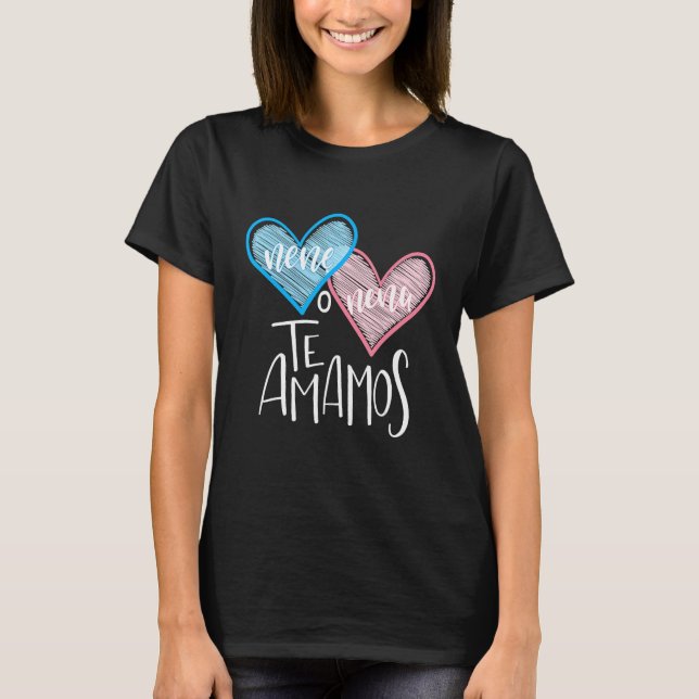 Spanska Genderna Reveal Shirt Nene Nena Te Amanos  T (Framsida)