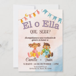 Spanska Genderna Uppehållsinbjudan, pojke eller fl Inbjudningar