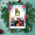 Spanska Glory till Gud i högsta jul Julkort<br><div class="desc">Skicka varma och hjärtliga kristna julhälsningar den här julhelgen med vårt Gloria a Dios en las Alturas (Glory to God in the Highest) Spanska julkort. Detta vackert designade kort har en vintage nedfläckad glasföreställning med två vita duvor, inramade i en vit elegant som är inramad mot en ljus och färglös...</div>