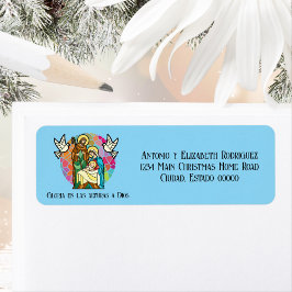 Spanska Glory till Gud i högsta jul Returadress Etikett