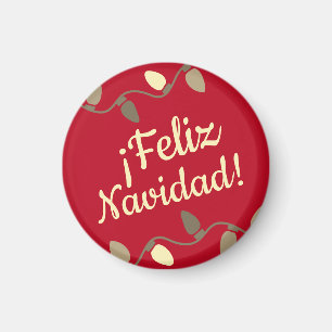 Spanska God jul Feliz Navidad Magnet