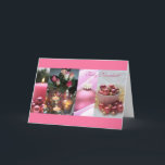 Spanska god jul rosa christmas collage helgkort<br><div class="desc">Studioportosabbia,  studio porto sabbia,  julkort för rosa,  tillgängligt för olika (familje)relationer,  rosa,  prydnadsföremål,  ljus,  ljus,  ljus,  dekorationer,  arrangemanga,  årstid,  helgdag,  julklapp,  årstid,  hälsning,  december,  helgdagar,  hälsningskort,  kort,  foto,  foto,  natale,  navidad,  noel,  weihnachten. blandning,  blandning,  kollage</div>