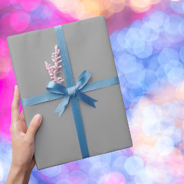 Spanska Grått Solid Färg Presentpapper