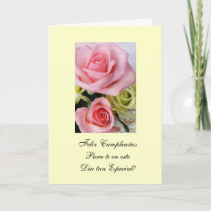 Spanska: grattis på födelsedagen/ Feliz Cumpleanos Kort