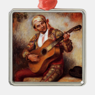 Spanska Guitarist (av Pierre-August Renoir) Julgransprydnad Metall