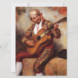 Spanska Guitarist (av Pierre-August Renoir) Kort