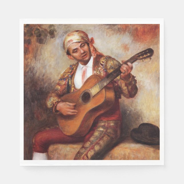 Spanska Guitarist (av Pierre-August Renoir) Pappersservett (Framsidan)
