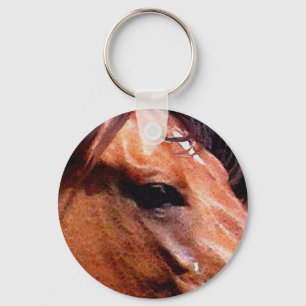 Spanska hästens Öga Equine-älskare nyckelkedja Nyckelring