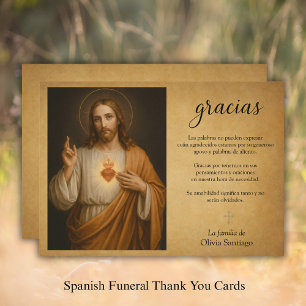 Spanska Helig Heart Funeral Tack