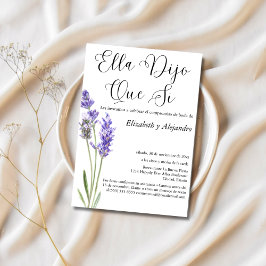 Spanska hon sa Ja Bröllop Förlovningsfest Inbjudningar