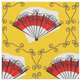 Spanska hörn av Fläkten, små utskrifter Tyg