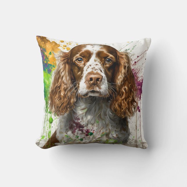 Spanska Hund Kudde (Framsida)