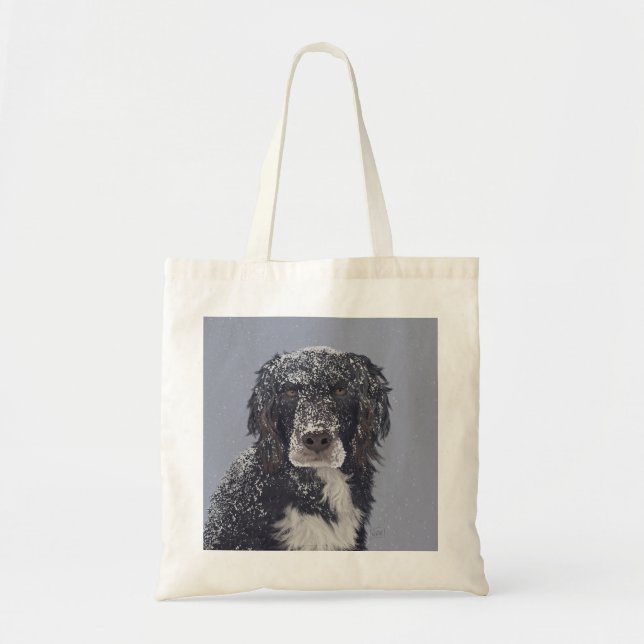 Spanska hund mix pet porträtt tygkasse (Framsidan)