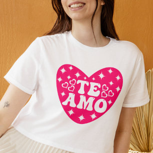 Spanska i Kärlek, du är Amo Rosa Alla hjärtans dag T Shirt