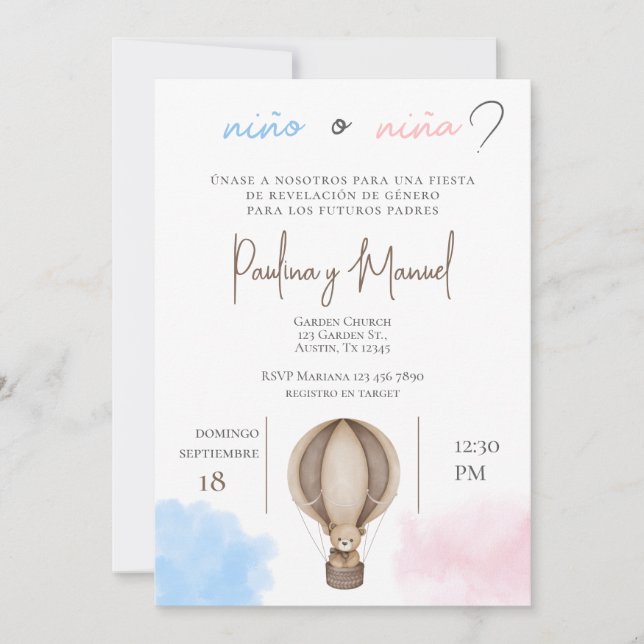 Spanska inbjudan till gender (Framsida)