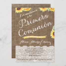 Spanska Inbjudningskorten 1:a gemenskapen för Lati Inbjudningar