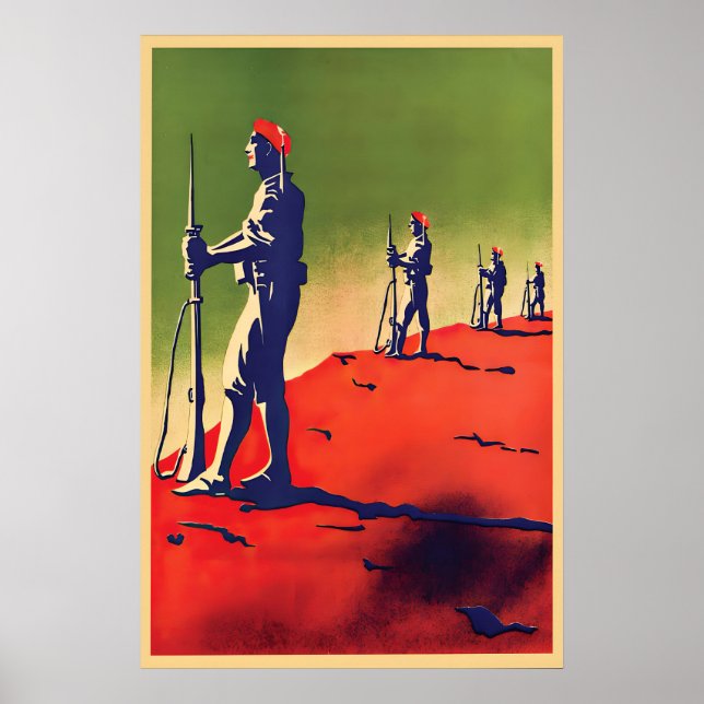Spanska inbördeskriget propagandaposter Baskien Poster (Framsidan)