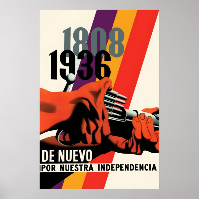 Spanska inbördeskriget propagandaposter Igen för v Poster (Framsidan)