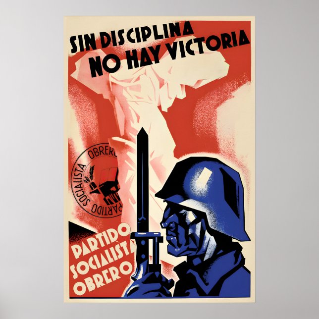 Spanska inbördeskriget propagandaposter Ingen sege Poster (Framsidan)
