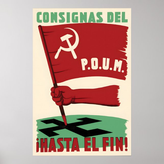 Spanska inbördeskriget Propagandaposter Tills till Poster (Framsidan)