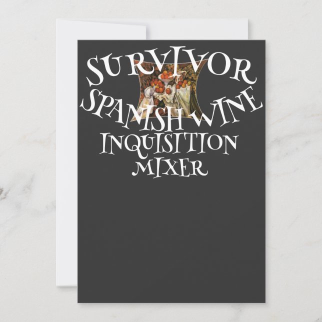 Spanska inkvisitionen inbjudningar (Framsida)