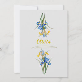 Spanska iris av Pierre-Joseph Redouté Inbjudningar