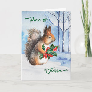Spanska julekorren Fred på jorden Helgkort
