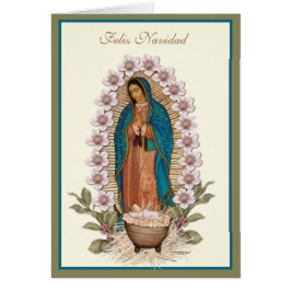 Spanska juljunggin Guadalupe Jesus  Hälsningskort
