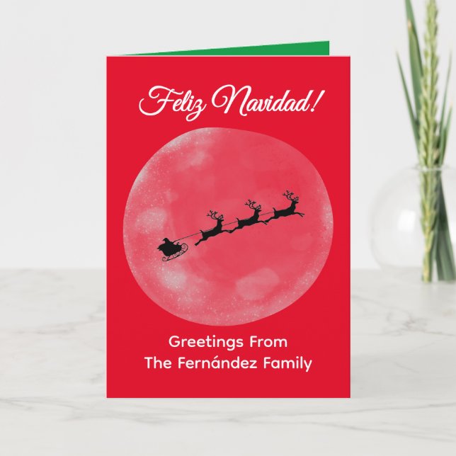 Spanska julkort, Personlig X-mas-kort Inbjudan (Framsida)