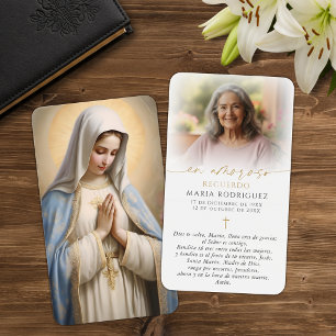 Spanska Jungfru Maria Ave Maria Foto Bönkort Visitkort