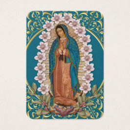 Spanska Junggin Mary Guadalupe katolsk begraver Visitkort
