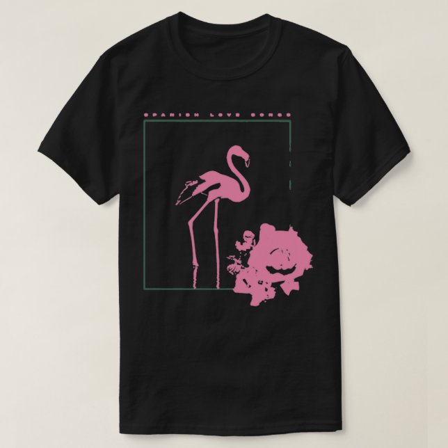 Spanska Kärlek Sång Flamingo T Shirt (Design framsida)