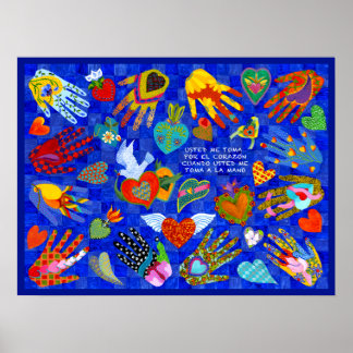 Spanska kärlek som säger till alla er kärlek poster